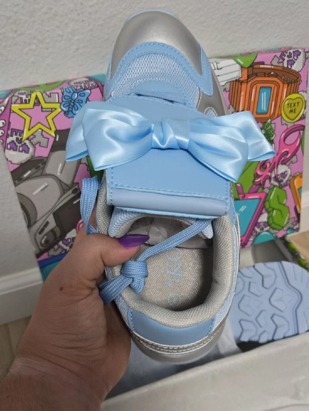 Koi Brand - Soft Whispers Sporty Trainers - Baby Blue